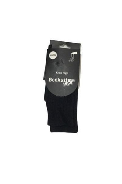 And Outdoor Sockstime Below Knee Dark Navy Blue Unisex Socks One Size
