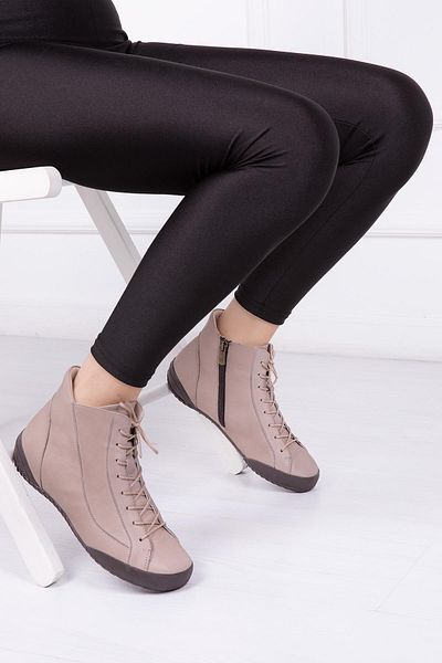 Deripabuc Genuine Leather Mink Women's Leather Boots Trc-b504