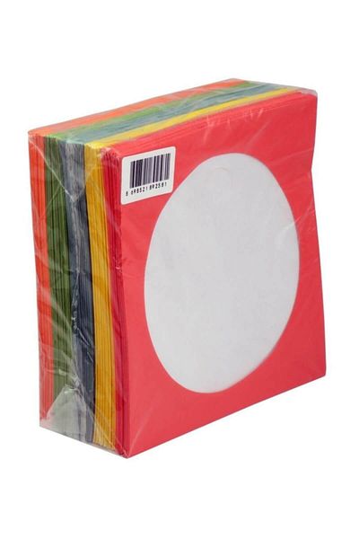ELBA CD&DVD Envelope 80gr Colorful Paper with Window 100pcs