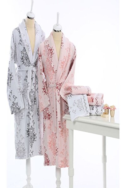 Özdilek Bornoz Seti Emily Gri Pudra