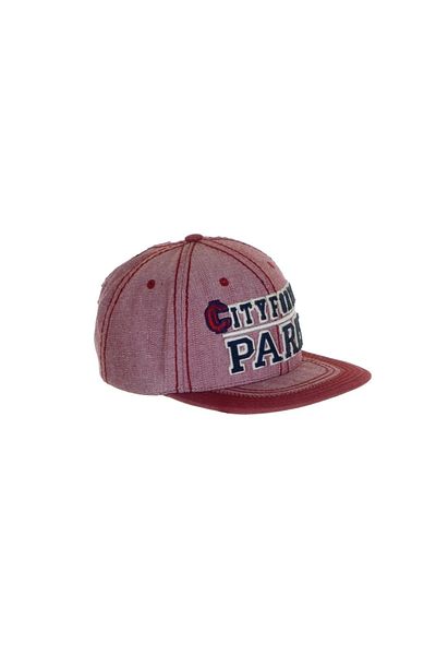 Fonem City Paris Cotton Unisex Hiphop Cap Hat Red