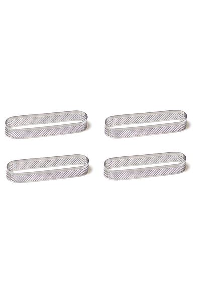 intime endüstriyel mutfak Intime - Perforated Tart Mold - Oval Set of 4 - 10x3.5 Cm