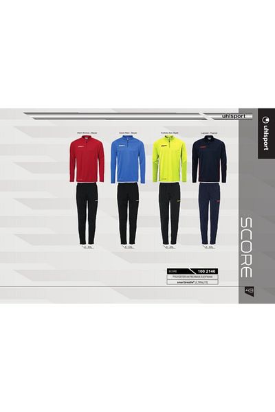 UHLSPORT Yellow Training Tracksuit - Single Top Score