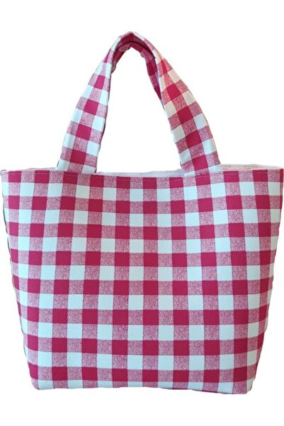 Sisa Pötikare Pamuklu Kumaş Renkli Tote Bag Yumuşak Hafif Günlük Ve Plajlık Yıkanabilir Kumaş Çanta