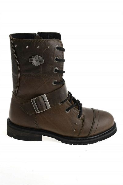 Harley Davidson Γυναικείες μπότες Monetta Olive Leather