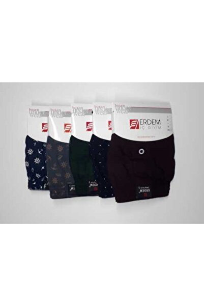 Erdem 5 штук чоловічих боксерів з візерунком, 100% бавовна