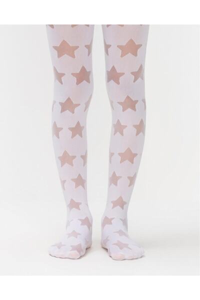 Penti Kid's Pretty White Starry Pantyhose