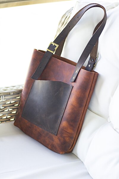 Hi Leather Kahve Torba Deri Çanta