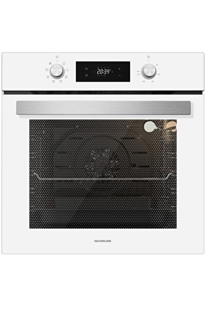 Silverline Beyaz Cam Ankastre Set 5 Yıl Garanti (3373 Mısto 60+cs5365w01+bo6504w01)