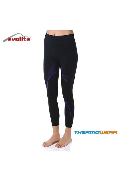 Evolite Thermowear Θερμικά Εσώρουχα S-m Μαύρο-μωβ E-3126