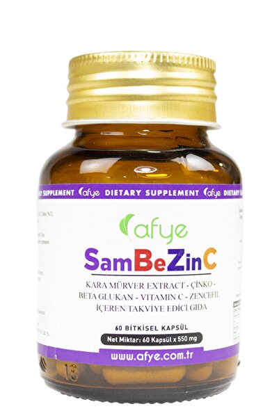 Sambezinc Takviye Edici Gıda 60 Bitkisel Kapsül