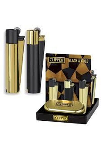 Clipper Black & Gold Çakmak 2'li