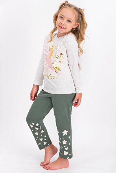 U.S. Polo Assn. Lisanslı Kız Çocuk Pijama Takımı