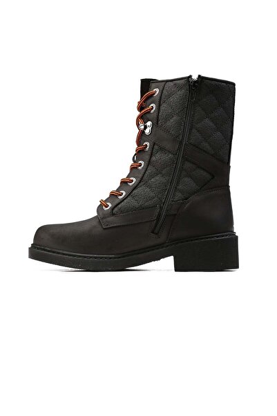 Hammer Jack 15945 Siyah Hakiki Deri Erkek Kadın Unisex Kalın Taban Renkli Outdoor Spor Postal Bot