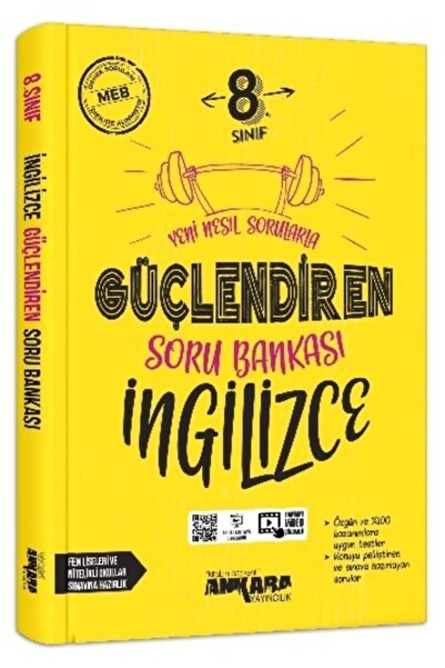 Ankara Yayınları 8. Sınıf Güçlendiren Soru Bankası Ingilizce Ankara Yayıncılık