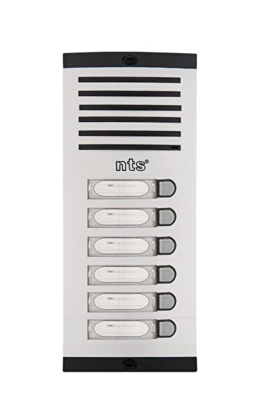 Nts Diafon Sesli Işıklı Fotoselli Tek Sıra 6lı Zil Butonu 4006