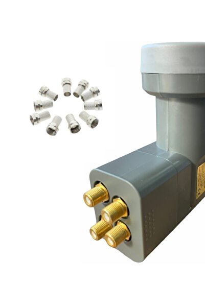 ATAELEKTRONİK 4 Çıkış Dörtlü 4'lü 4 Port Lnb 3d 4k Full Hd Lenebe Elenbi + 10...