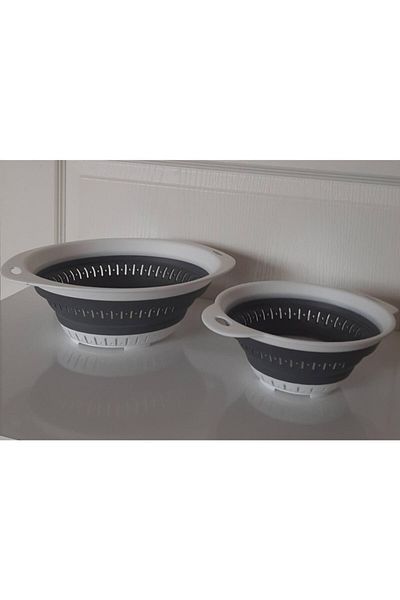 Bee Home Folding Strainer Oval And Round 2-Piece