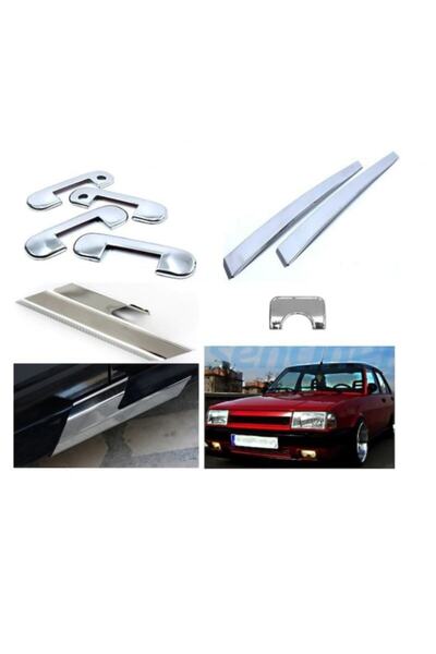 GPR AUTO PARTS Tofaş Kapı Marşpiyel Yan Direk Eksoz Nikelaj Seti