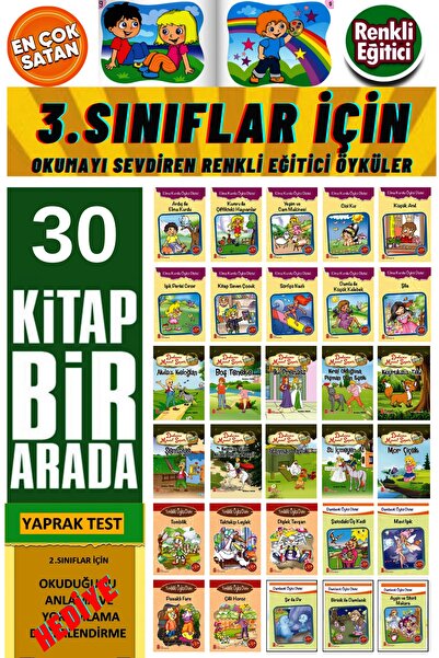 Ata Yayıncılık 2.ve 3.sınıflar Için Kitap Okumayı Sevdiren 30 Adet Öykü Kitab...