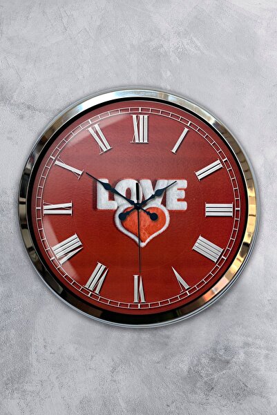 Platin Saat هدية ساعة حائط قرد معدنية من الكروم مقاس 40 سم