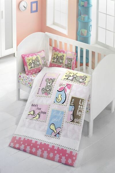 Komfort Home طقم نوم أطفال قطن (مع لحاف و+2 وسادة)