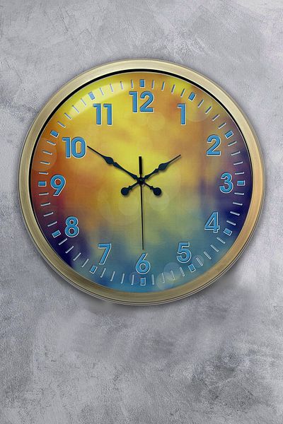 Kasva Concept 40 Cm Tumbled Metal Venus Wall Clock
