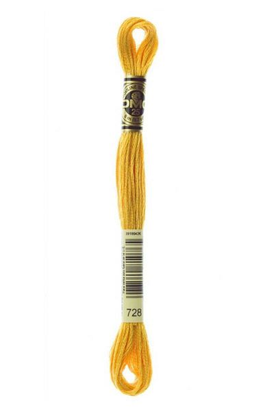 Dmc 728 Muline Yarn