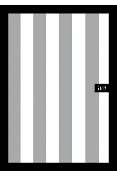 Wall212 Natural 2617 Gri Ve Beyaz Pijama Desen Çizgili Duvar Kağıdı