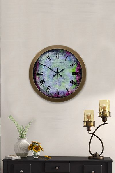 Kasva Concept Antique Metal Artistic Wall Clock 36 cm