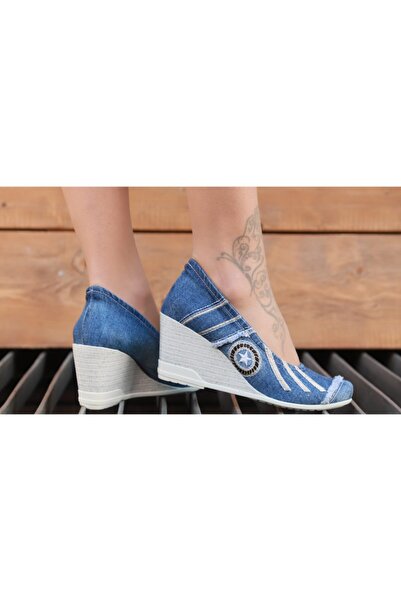 StarBlueMooN Kadın Kot Klasik Ayakkabı