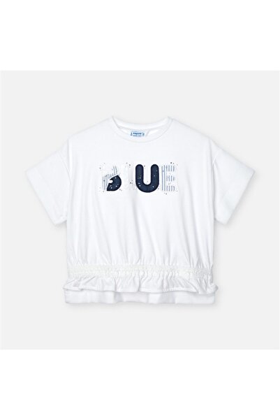 MAYORAL Girl's Short Sleeve Appliqued T-Shirt 3010