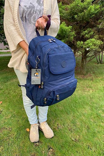 DodoButik Water Resistant Navy Blue Backpack