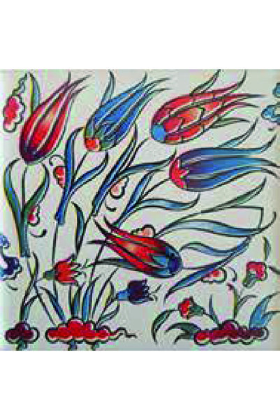 10x10 Cm Çini Desenli Çini Seramik Karo