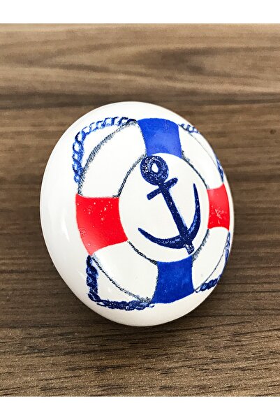 Kulpingo Çapa Desenli Porselen Çocuk Odası Çekmece Ve Dolap Kulp