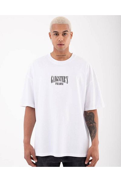 Foxanger outdoors Gangsta Paradise Printed Oversize T-shirt 100% Cotton Combed Fabric
