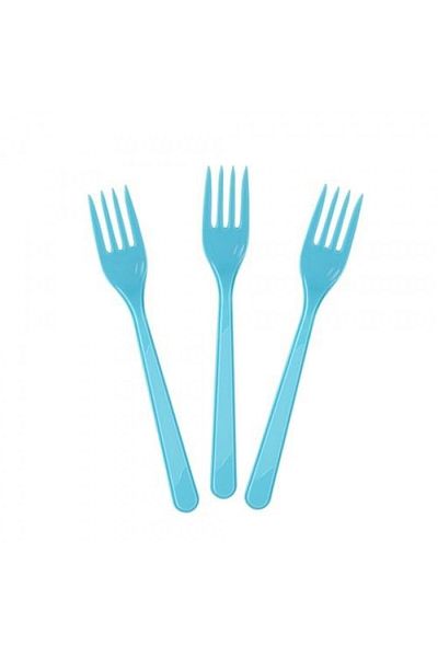 party mix Plastic Fork Blue Color 25 Pieces