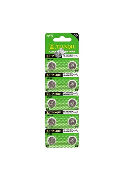 TIANQIU Pil Düğme Ag7 Lr927h 1.5v (10 Adet) 395a