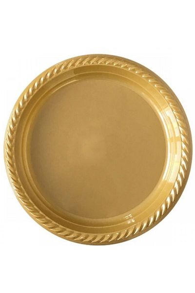 party mix Plastic Plate Gold Color 25pcs