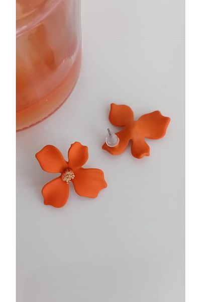 İLKYAZ Flower Patterned Accessory Earrings