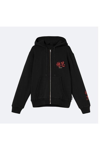Shout Υπερμεγέθη Hannya Kyogen Oldschool Unisex κουκούλα με φερμουάρ