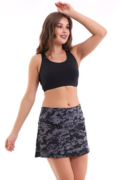 Aykum Mayo Moon Sand Sports and Tennis Skirt Suitable for Daily Use with Shorts Inside