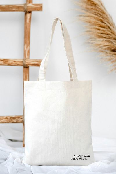 feinas Τσάντα Creative Minds Canvas Tote - 35x40cm, 320gr, 100% βαμβάκι