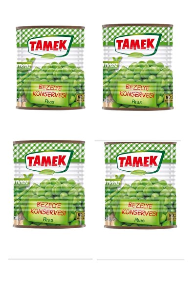 TAMEK Bezelye Konservesi Net 830 gr 4 Adet