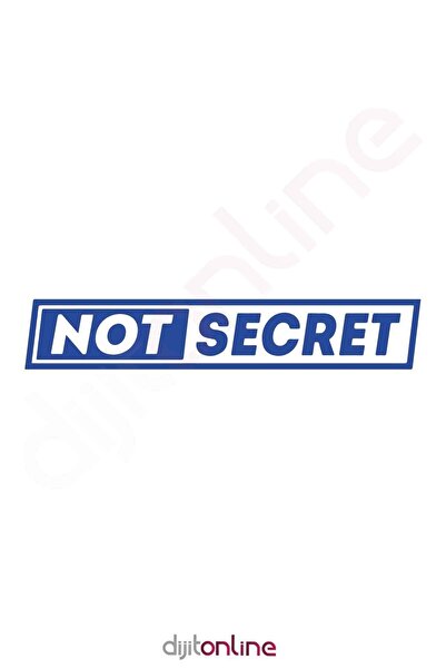 Dijitonline Autocolant pentru geam Not Secret Autocolant pentru mașină 40x7cm