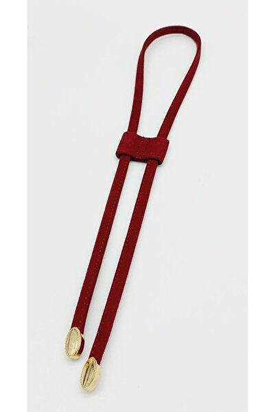 angel çanta aksesuar Tamno bordo boja Prirodna koža nubuk vezica sa svetlozla...