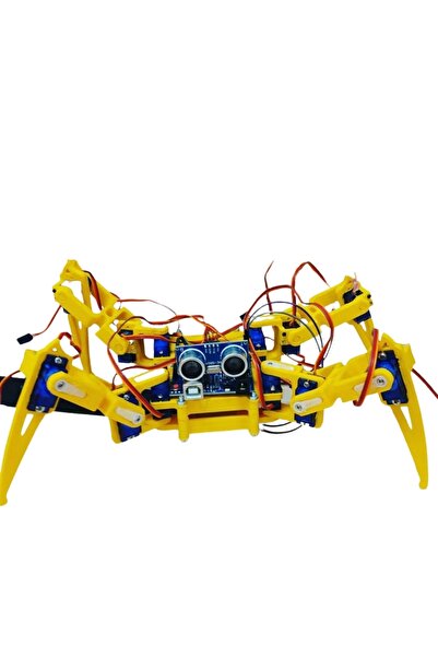 Arduino Emes Robotik Robot Örümcek Full Seti (MOTORLAR VE ELEKTRONİK DAHİL)örnek Kodlar Hediye