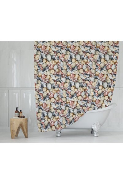 Zethome Завіса для ванної кімнати 1x180x200 Одностулкова завіса для душу з кі...