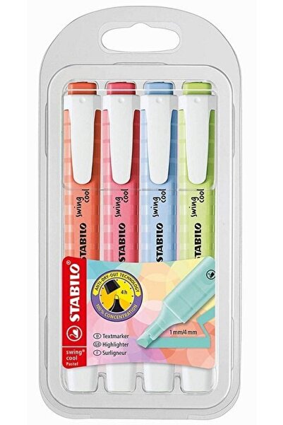 Stabilo Swing Cool Fosforlu Işaretleme Kalem Seti 4lü