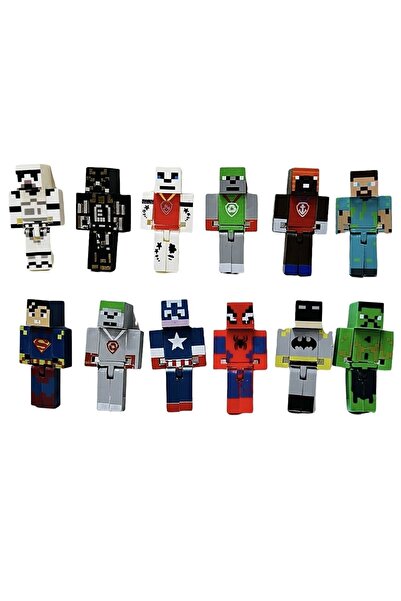 RAMO'S STORE Minecraft 12 Figür 23 Parça Yapı Oyuncak